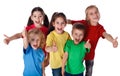 Group of children with thumbs up sign Royalty Free Stock Photo
