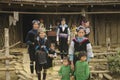 Group of children and women Blue Hmong