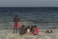 Group of children on Zanzibar beach