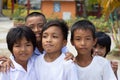 Group of childrens enjoying playtime at shcool in Palawan, Port Barton, Philippines, 2019