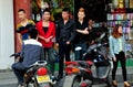 Pixian Old Town, China: Teens Hanging Out