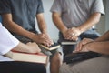 Group of christianity people praying hope together,Diverse religious shoot, Hope conceptsFaithChristianityReligionChurch online Royalty Free Stock Photo