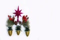 Group of Christmas decorations with copy space for your text Royalty Free Stock Photo