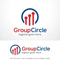Group Circle Logo Template Design Vector, Emblem, Design Concept, Creative Symbol, Icon
