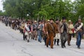 Group of Civil War Reenactors Royalty Free Stock Photo