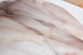 A group of clean and raw fresh megrim fish. Royalty Free Stock Photo