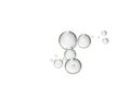 Gray air bubbles over white Royalty Free Stock Photo