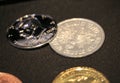 Group of coins for magicians