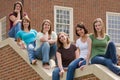 Group of College Girls Royalty Free Stock Photo