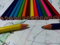 Group color pencil for kids, colorful pencil