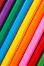 Group of Color pencils is vertical close up Royalty Free Stock Photo