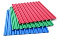 Group of color steel profile sheets