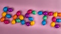 Group of colored eggs for Easter time Royalty Free Stock Photo