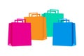 Group of colored Shopping bag