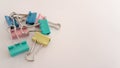A Group of Colorful Binderclips Royalty Free Stock Photo