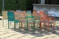 Group of colorful chair