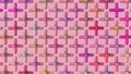 Group of colorful crosses. Abstract illustration, 3d render