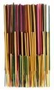 Group of colorful incense sticks aromatherapy Royalty Free Stock Photo