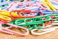 Group of colorful paper clip Royalty Free Stock Photo