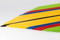 Group of colorful pick-up sticks place side by side Royalty Free Stock Photo