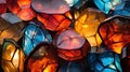 a group of colorful stones