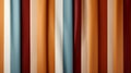 A group of colorful striped curtains