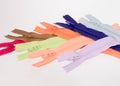 Group of Colorful Zippers