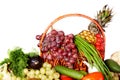 Group of colour fruit in basket.