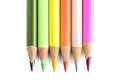 Group of coloured pencils Royalty Free Stock Photo