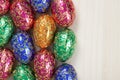Group of colourful easter eggs Royalty Free Stock Photo