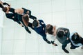 Group of confident business people standing in a row Royalty Free Stock Photo