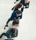 Group of confident business people standing in a row Royalty Free Stock Photo