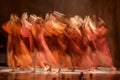 Group of contemporary dancers performing on stage