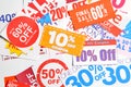 Group of coupon Royalty Free Stock Photo