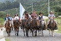 Group of cowboys riding their horses