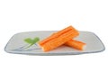 Group crab stick with wasabi sause