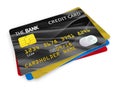 Group of credit cards Royalty Free Stock Photo