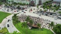 Group crowd of protestors at Downtown Miami George Floyd