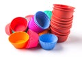 A Group Of Cupcake Silicone Baking Cups VI Royalty Free Stock Photo