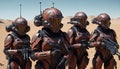 a group of cyborgs who have been living on mars for hundreds of years