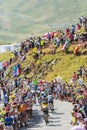 Group of Cyclists on Col du Glandon - Tour de France 2015