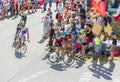 Group of Cyclists on Col du Glandon - Tour de France 2015