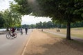 A group of cyclists enjoying some outdoors activities, Hyde park