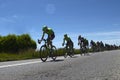 Group of cyclists at italy bike tours