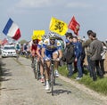 Group of Cyclists- Paris Roubaix 2014
