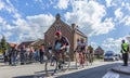 Group of Cyclists - Paris Roubaix 2016