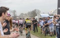 Group of Cyclists - Paris-Roubaix 2018 Royalty Free Stock Photo