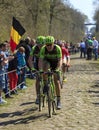 Group of Cyclists - Paris Roubaix 2015 Royalty Free Stock Photo