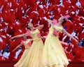 Group dance of chinese aunts