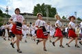 Group of dancers acting at `Ziua Iei ` - International Day of the Romanian Blouse at Constanta